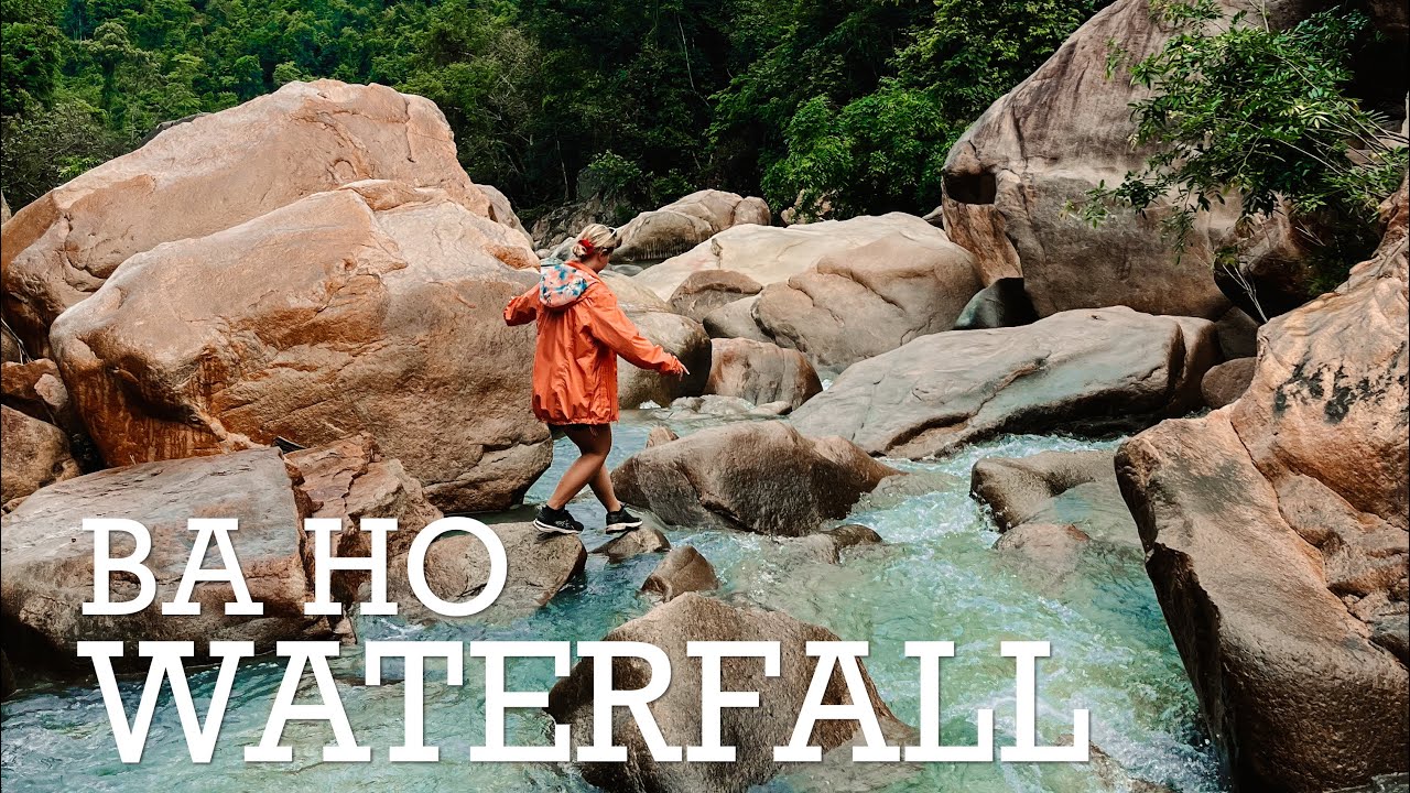 Trekking and cliff-Jumping at Ba Ho waterfall half day