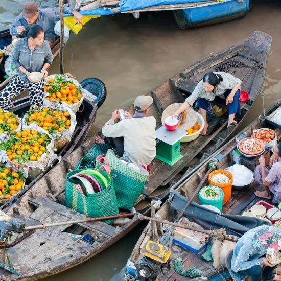 07. Cai Rang Floating market Can Tho Vietnam Saigon Riders