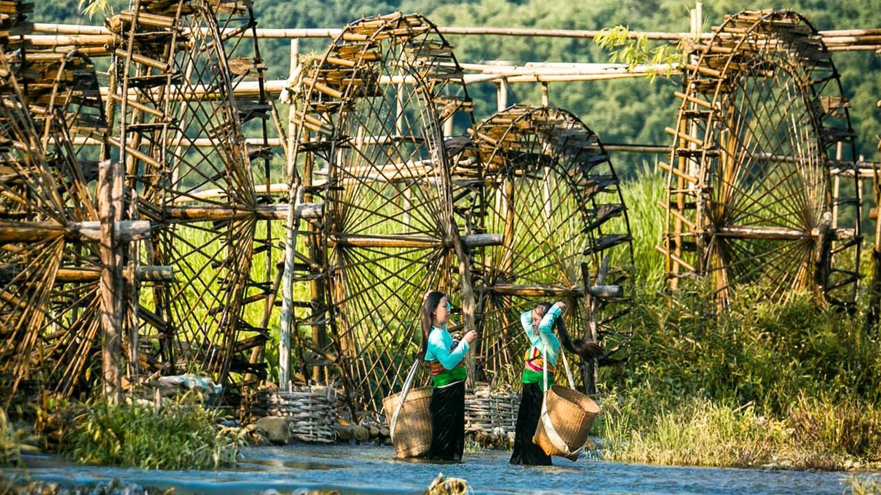 Cham River Giant Water Wheels