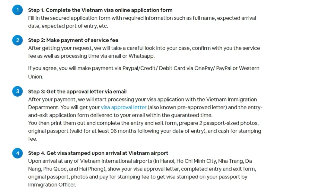 Guide on How to Apply for Vietnam Visa on Arrival