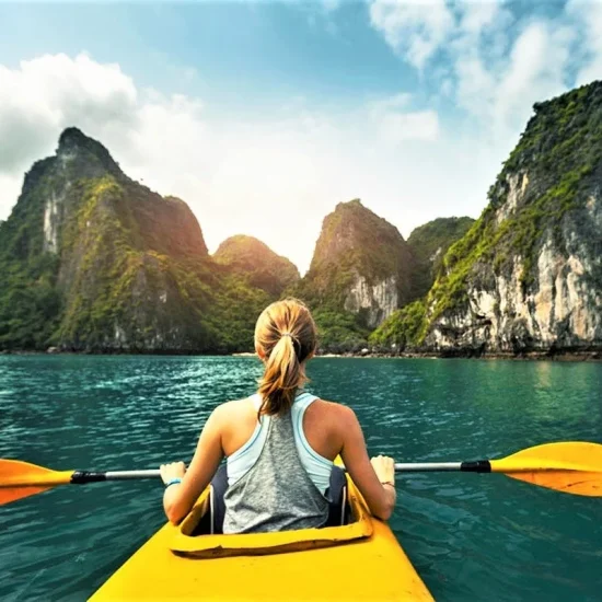 cheo kayak vinh ha long 1
