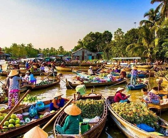 exploring floating markets in western of vietnam 6